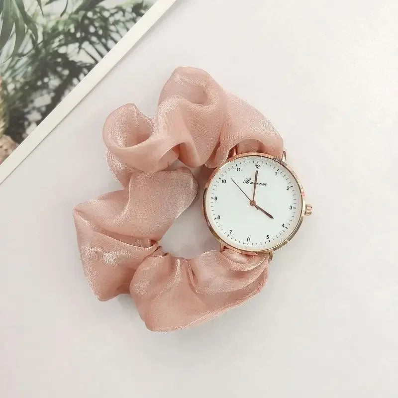 Creative Ribbon Digital Watch Fairy Elegant Personality Student Girl Ribbon Watch Without Clasp Bracelet Watch Clock Gift Reloj