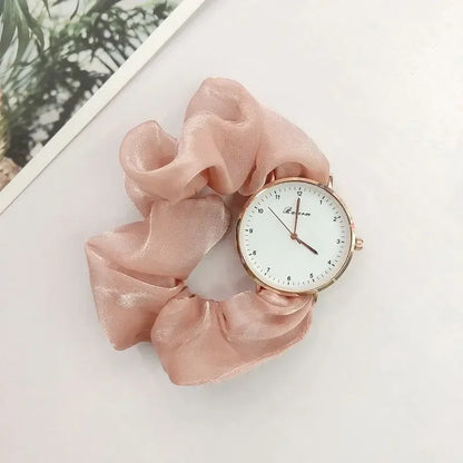 Creative Ribbon Digital Watch Fairy Elegant Personality Student Girl Ribbon Watch Without Clasp Bracelet Watch Clock Gift Reloj