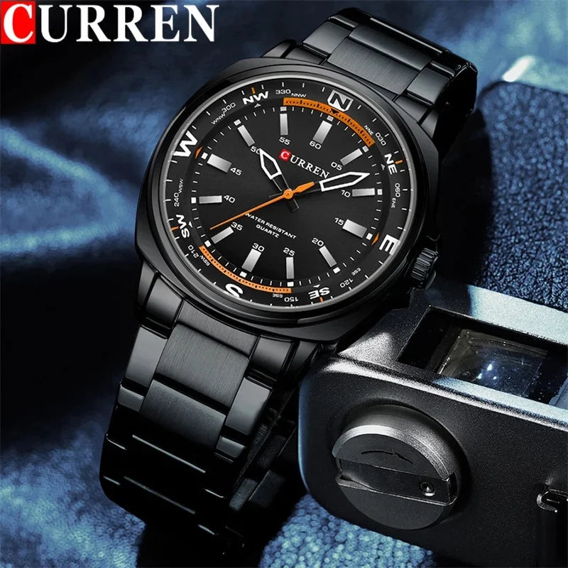 CURREN 8455 Classic Business Casual Quartz Watch for Men