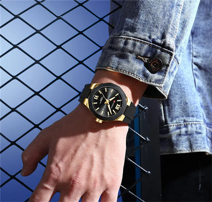 Curren 8465 Fashion Factory Brand Watches for Men  with Date Simple Quartz Clock