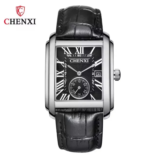 CHENXI 8216 Elegant Waterproof Square Men's Quartz Watch