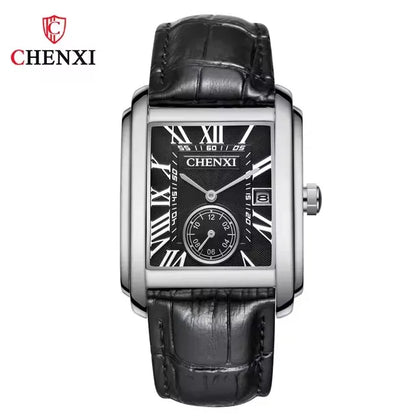 CHENXI 8216 Elegant Waterproof Square Men's Quartz Watch