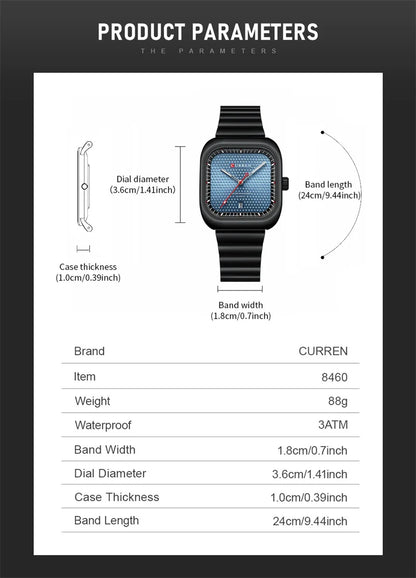 CURREN Q1 Fashion Casual Many Models Quartz Wristwatches Men's Hands Business Watch Auto Date Clock Male Wrist Watches for Male