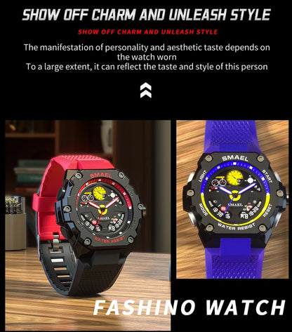 SMAEL 8092 New Sport Electronic Military Watches Men Waterproof watch