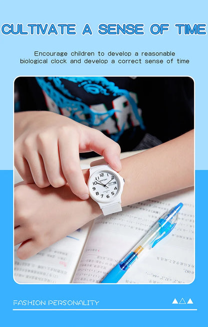 SANDA 9072 Quartz Watch Calendar Light  Weight Minimalism Ladies Women Wristwatches