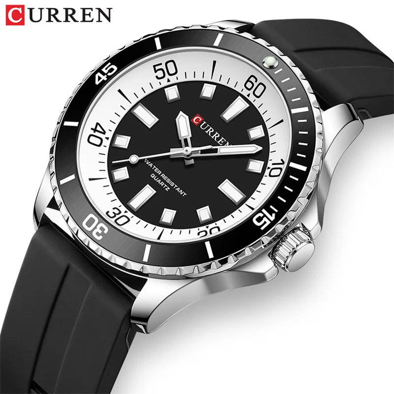 Curren 8448 Male reloj hombre lujo alta gama quartz Wristwatch