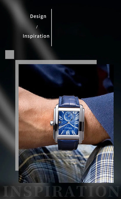 CHENXI 8216 Elegant Waterproof Square Men's Quartz Watch