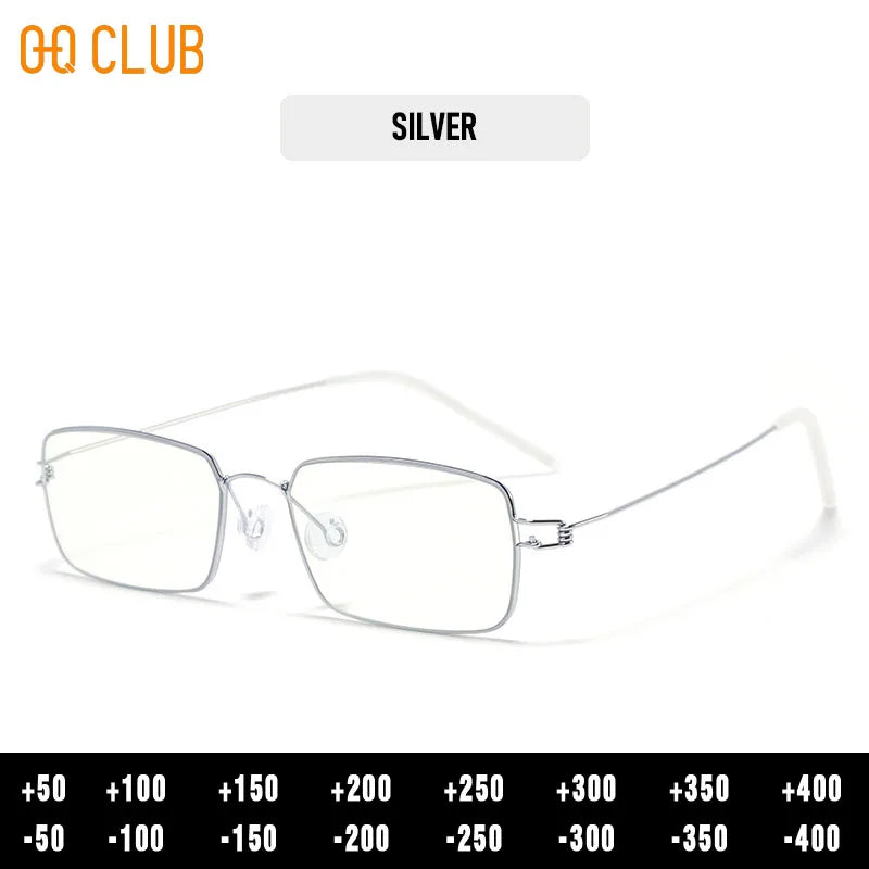 O-Q CLUB Blue Light Blocking Glasses for Myopia Men Computer Lenses to Read Eyewear