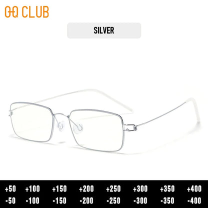 O-Q CLUB Blue Light Blocking Glasses for Myopia Men Computer Lenses to Read Eyewear