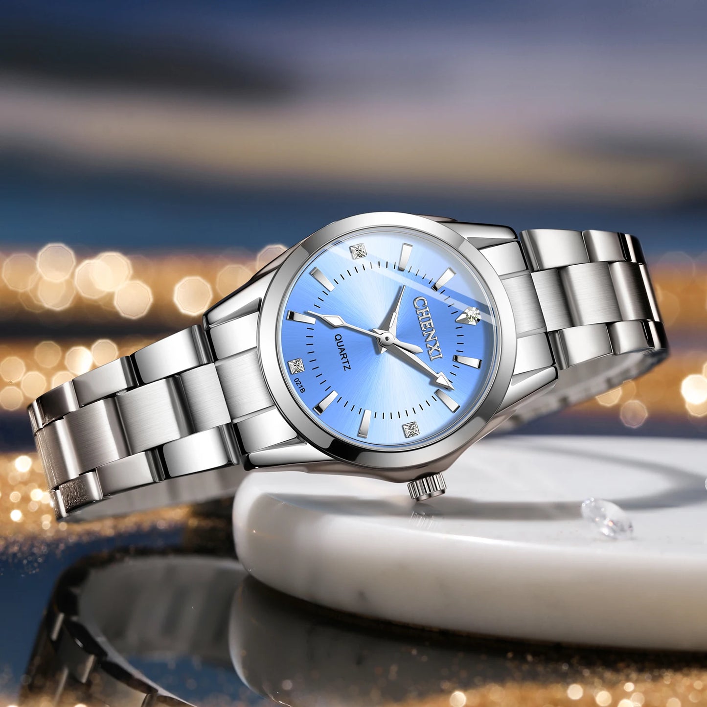 CHENXI 021B Women's Quartz Watch Fashion Elegant Waterproof Watch