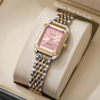 Fashion Rectangle Women Quartz Wrist Watch Reloj Mujer Girls Clock Gift(Without Box)