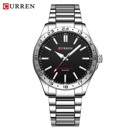 CURREN 8452 Casual Sport Simple Business Men's Watches 2025 Stainless Steel Band Wristwatch Quartz Clock with Luminous Pointers