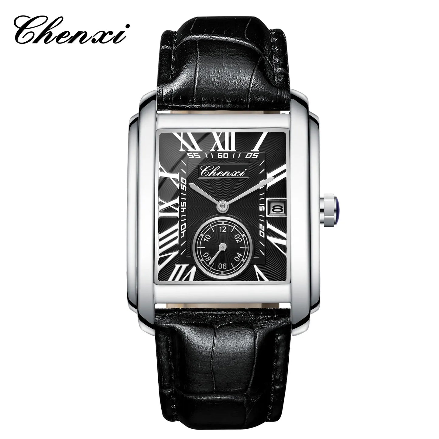CHENXI 8216 Elegant Waterproof Square Men's Quartz Watch