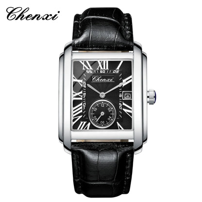 CHENXI 8216 Elegant Waterproof Square Men's Quartz Watch