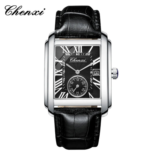 CHENXI 8216 Elegant Waterproof Square Men's Quartz Watch