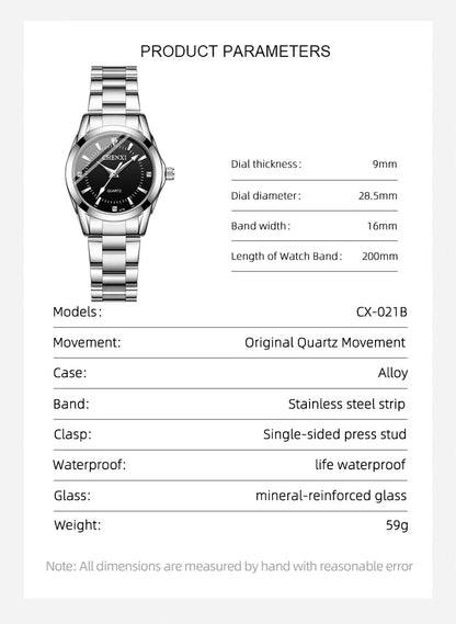 CHENXI 021B Women's Quartz Watch Fashion Elegant Waterproof Watch