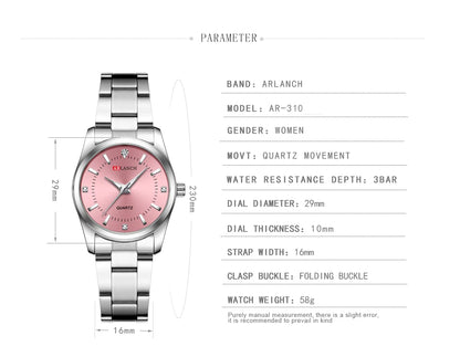 Luxury Women's Watch  Pink Minimalist Girl Clock Outdoor Travel Women Wrist Watches