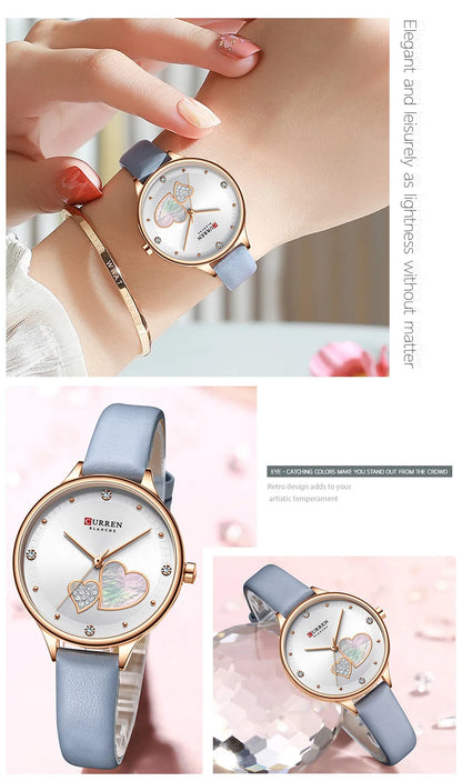 CURREN 9077 Luxury Fashion Women's Watch Waterproof Quartz Watch