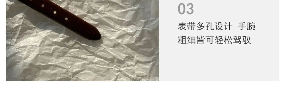 2025 Quartz Watch Women PU Leather Thin Strap Wristwatch Ladies Watches Solid Color Fashion Women Gift Watch Relojes Para Mujer