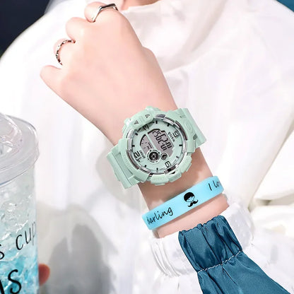 New Minimalist Student Sports Waterproof Electronic Watch Children Luminous Multifunctional Electronic Watches for Women and Men