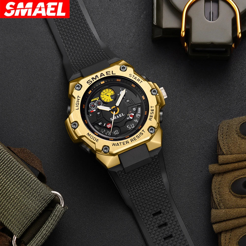 SMAEL 8092 New Sport Electronic Military Watches Men Waterproof watch