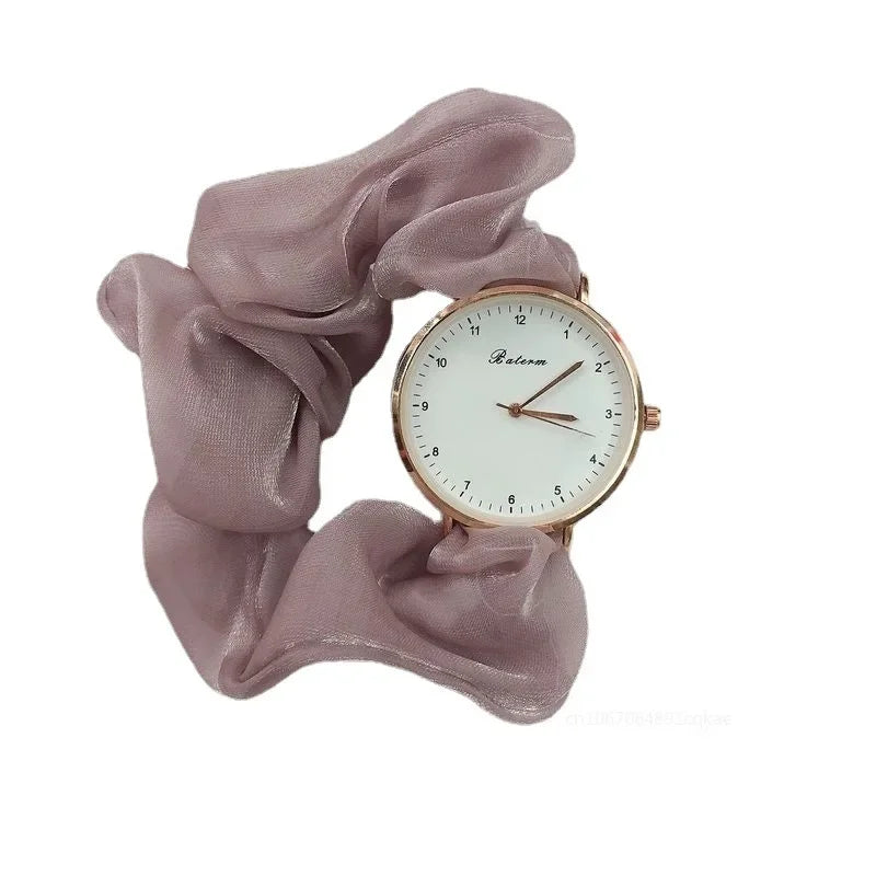 Creative Ribbon Digital Watch Fairy Elegant Personality Student Girl Ribbon Watch Without Clasp Bracelet Watch Clock Gift Reloj