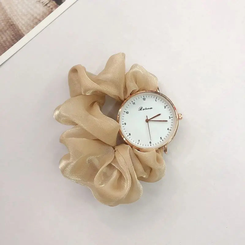 Creative Ribbon Digital Watch Fairy Elegant Personality Student Girl Ribbon Watch Without Clasp Bracelet Watch Clock Gift Reloj