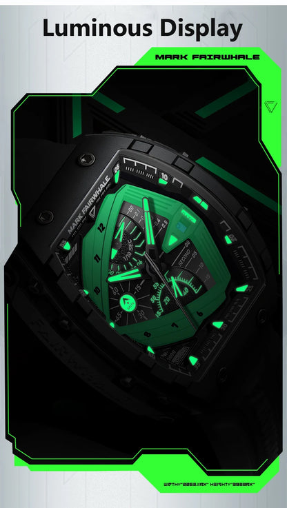 Mark Fairwhale 5690 Top Brand Sport Men Clock Rubber Quartz Watch