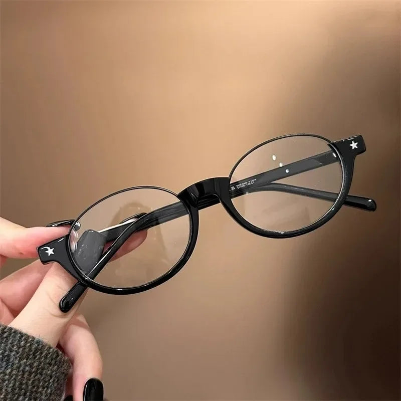 Japanese Small Oval Anti-Blue Light Glasses for Women