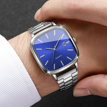 Fashion Square Men Calendar Quartz Watch（Without Box）