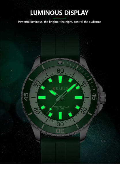 Curren 8448 Male reloj hombre lujo alta gama quartz Wristwatch