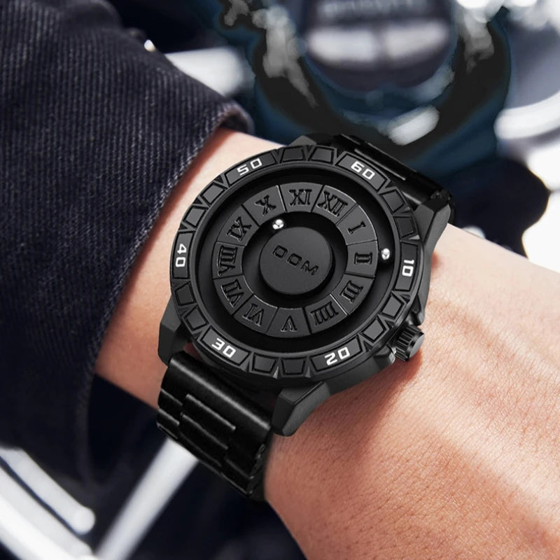DOM 1726 Original New Design Magnetic Ball Concept Men's Fashion Cool Trend Minimalist watch
