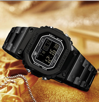 SANDA 2162 Men Electronic Watch Multifunctional Wristwatch