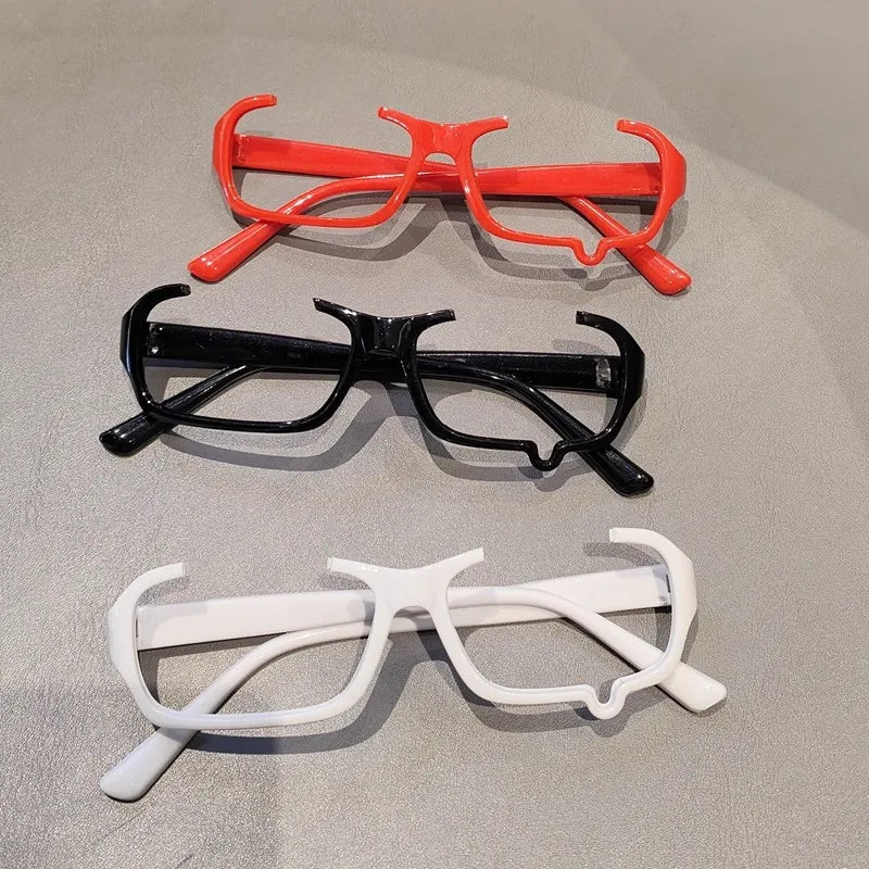 Unisex Japanese Anime Y2K Teardrop No Lenses Eyeglass