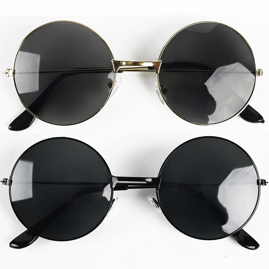Small Round Sunglasses Women Men UV400 Metal Brand Designer Punk Sun Glasses