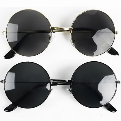 Small Round Sunglasses Women Men UV400 Metal Brand Designer Punk Sun Glasses