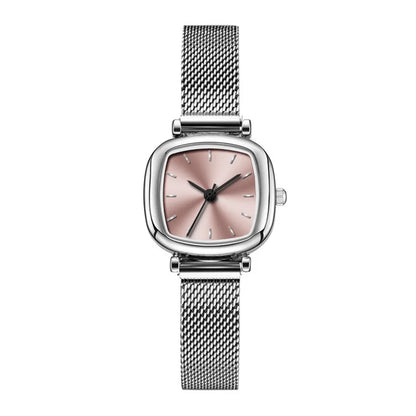Retro Fashion Ladies Quartz Wrist Watch New Square Watch Women Student Simplified Netbelt Watch Reloj Mujer Relogio Feminino
