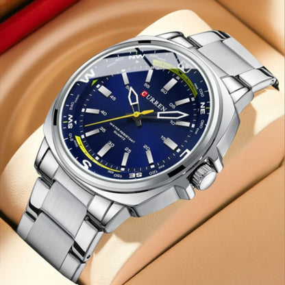 CURREN 8455 Top Brand Classic Business Watches Simple Men Business Stainless Steel Strap