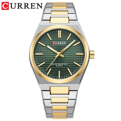 CURREN 8439 Quartz Wristwatch  Stainless Steel Strap Wristwatch for Men Gift