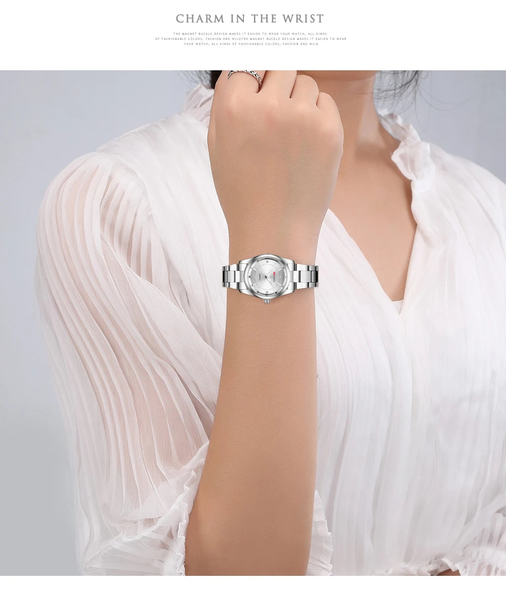 Luxury Women's Watch  Pink Minimalist Girl Clock Outdoor Travel Women Wrist Watches