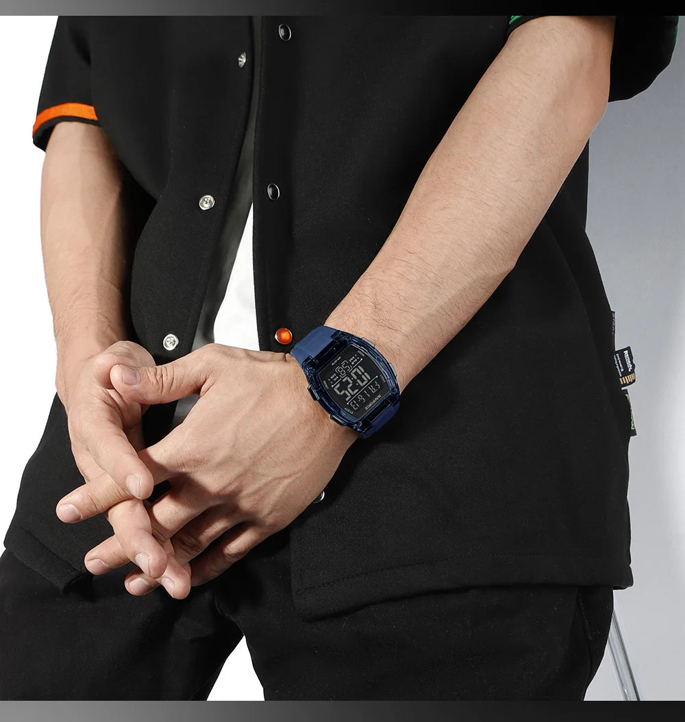 Naviforce 6106 Man Watch Clocks Outdoor Casual Sports LCD Digital Electronic Waterproof watch