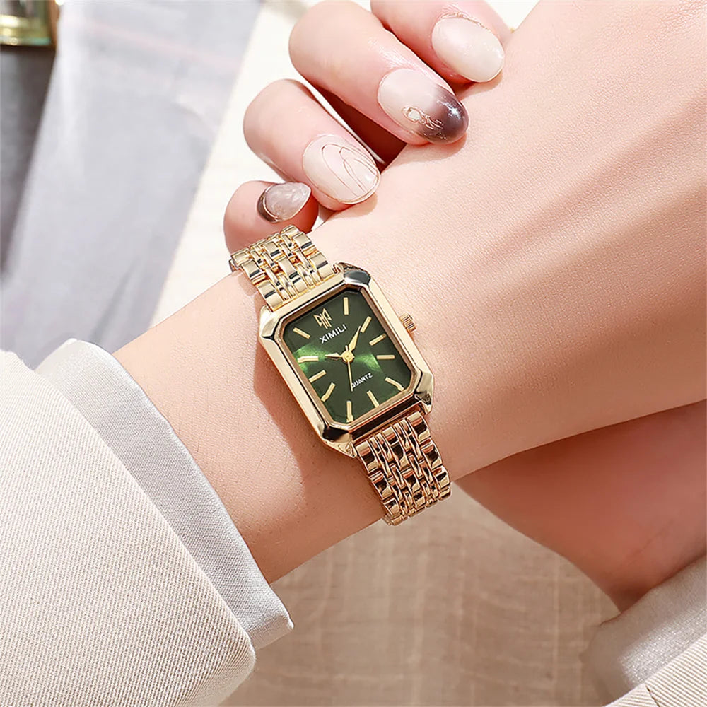 Hot Selling 2025 Fashion Women's Minimalist Square Quartz Watch