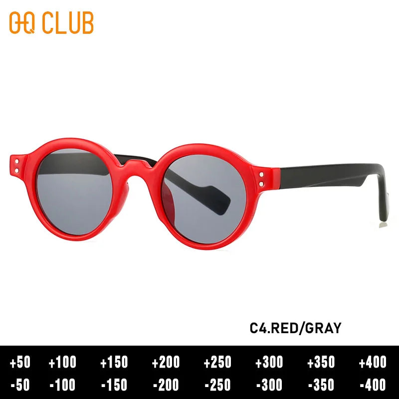 O-Q CLUB Round Glasses for Woman Eyeglass Frames Sunglasses Man Eyeglasses Men Computer Eyepieces Reading Frame Magnifying Women
