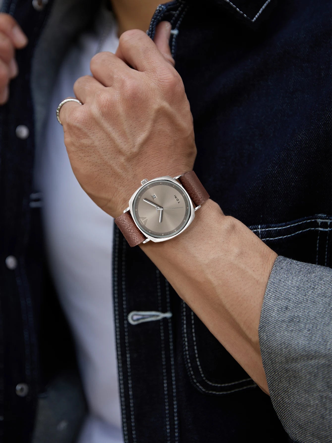 TOMI Men's Watch Minimalist  Casual Quartz Watch