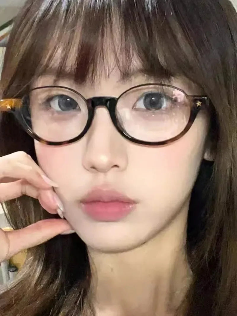 Japanese Small Oval Anti-Blue Light Glasses for Women