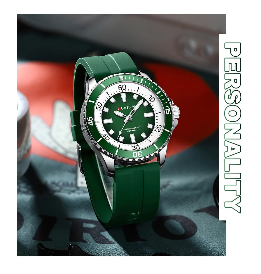 Curren 8448 Male reloj hombre lujo alta gama quartz Wristwatch