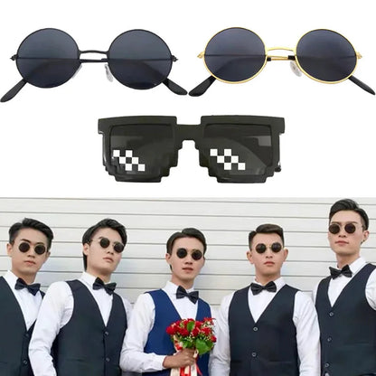 Small Round Sunglasses Women Men UV400 Metal Brand Designer Punk Sun Glasses