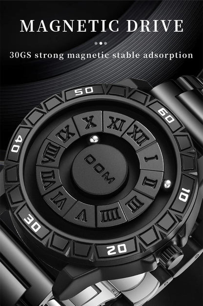 DOM 1726 Original New Design Magnetic Ball Concept Men's Fashion Cool Trend Minimalist watch