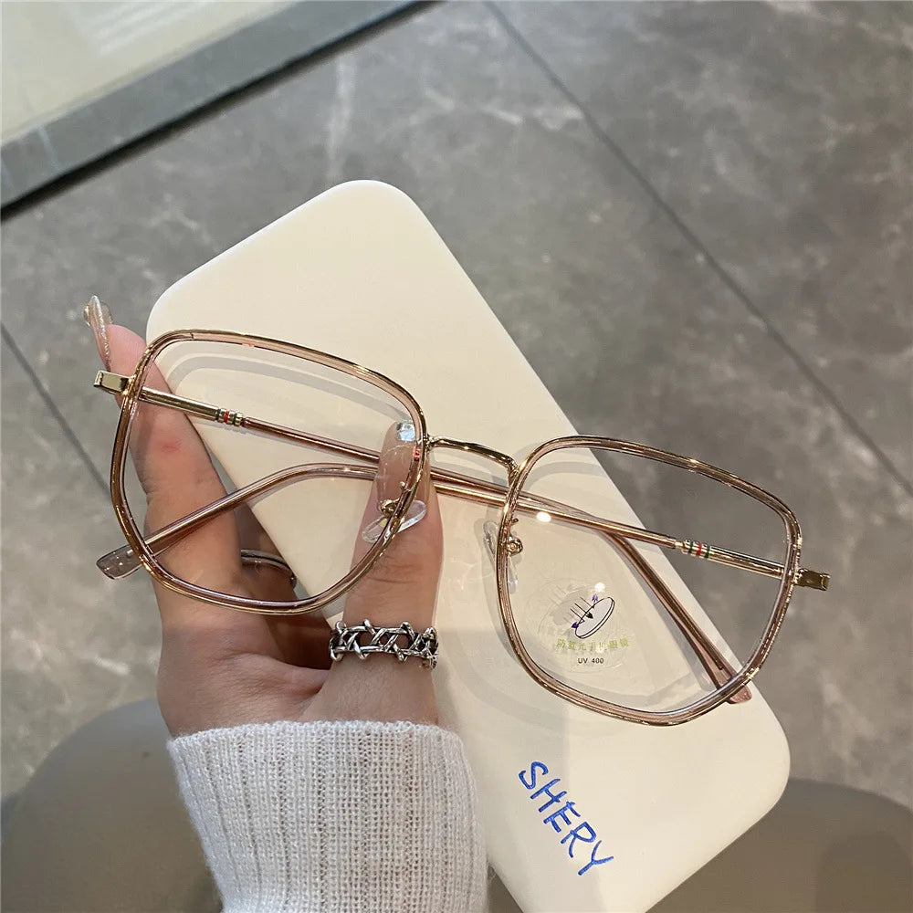 Transparent Computer Glasses Frame Women Men Glasses Optical Spectacle Eyeglass