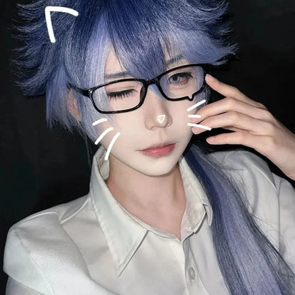 Unisex Japanese Anime Y2K Teardrop No Lenses Eyeglass